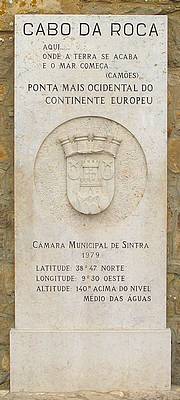 Placa del Cabo da Roca