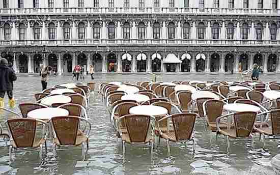 Acqua Alta en la Plaza San Marcos