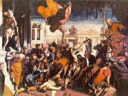 San Marcos liberando al esclavo por Tintoretto