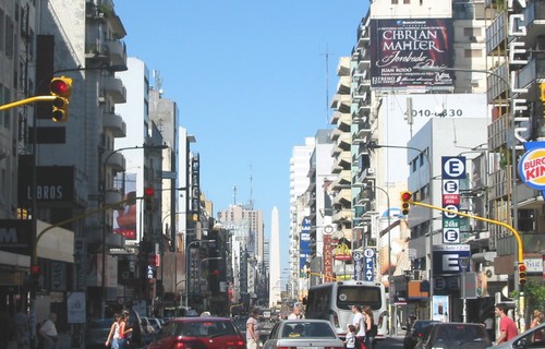 La animada Calle Corrientes