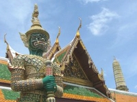 Guardia en el Wat Phra Kaeo - Bangkok